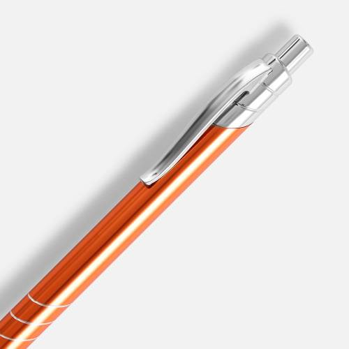 Ручка шариковая Undertone Metallic, оранжевая фото 4