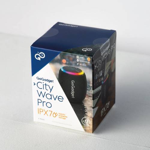 Водонепроницаемая колонка c подсветкой CityWave Pro, черная фото 5