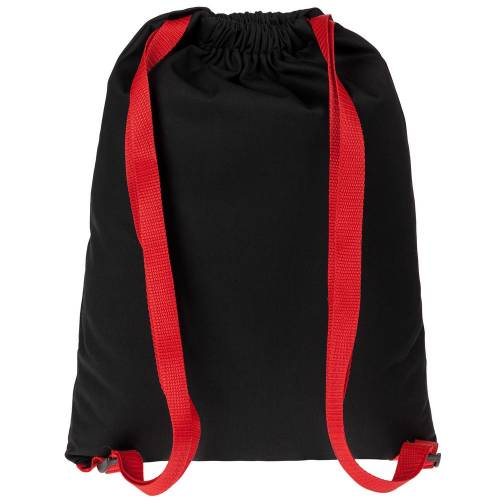 Рюкзак Nock, черный с красной стропой фото 4