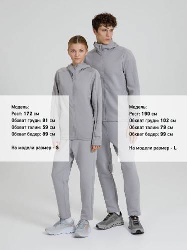 Куртка с капюшоном унисекс Begi, серая фото 17