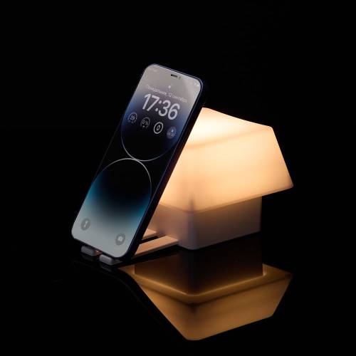 Светильник с подставкой для смартфона Knoppi, белый