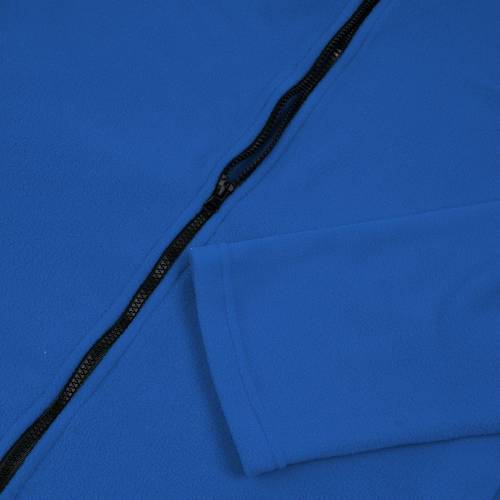 Куртка флисовая унисекс Manakin, ярко-синяя фото 4