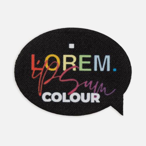 Наклейка тканевая Lunga Bubble, M, черная фото 3