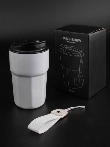 Термостакан Freshbrew, белый фото 11