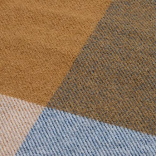 Плед Fleco, синий с коричневым фото 4