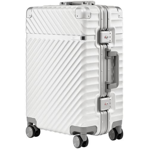 Чемодан Aluminum Frame PC Luggage V1, белый фото 4