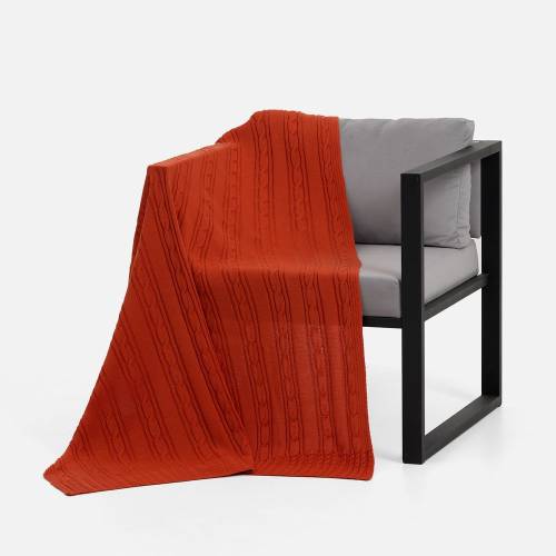 Плед Remitti, оранжевый (морковь) фото 3