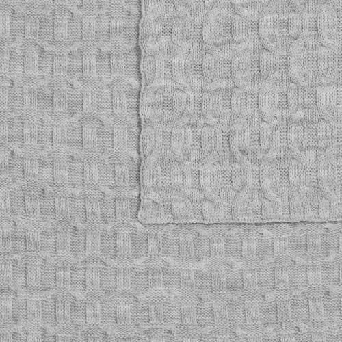 Плед Braidera, серебристо-серый меланж фото 4