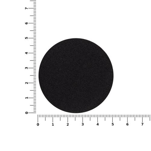 Наклейка тканевая Lunga Round, M, черная фото 3
