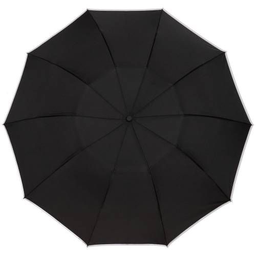 Складной зонт-наоборот Savelight со светоотражающим кантом фото 3