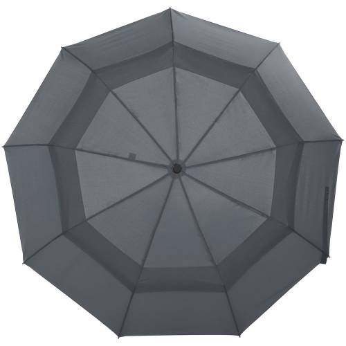Складной зонт Dome Double с двойным куполом, серый фото 3