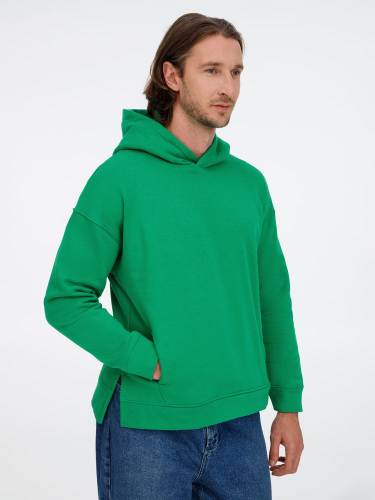 Худи оверсайз унисекс Tolla, зеленое фото 8