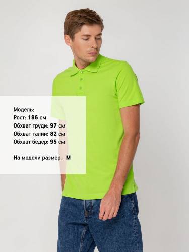 Рубашка поло мужская Virma Light, зеленое яблоко фото 6