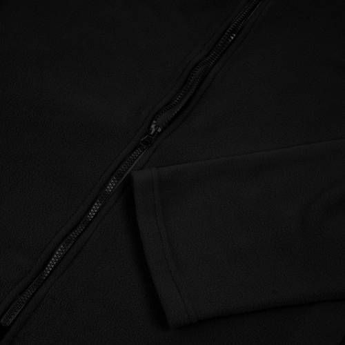 Куртка флисовая унисекс Manakin, черная фото 4
