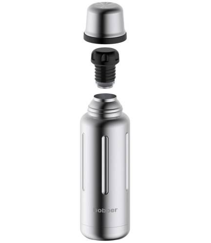 Термос Flask 470, вакуумный, стальной матовый фото 4