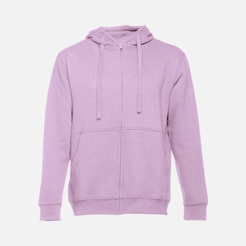 Толстовка мужская на молнии с капюшоном Amsterdam, сиреневая фото 2