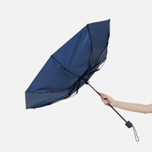 Зонт складной Basic, ver.2, темно-синий фото 7 Зонт складной Basic, ver.2, темно-синий фото 7