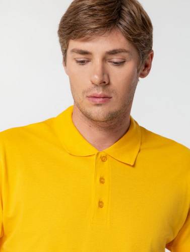 Рубашка поло мужская Summer 170, желтая фото 8