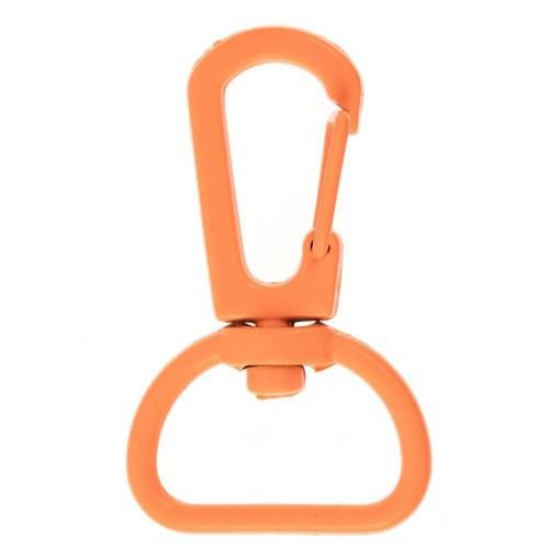 Застежка-карабин Snap Hook, M, оранжевый неон фото 2