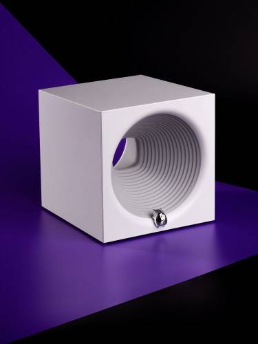 Bluetooth-колонка с подсветкой Volumetric, белая фото 13