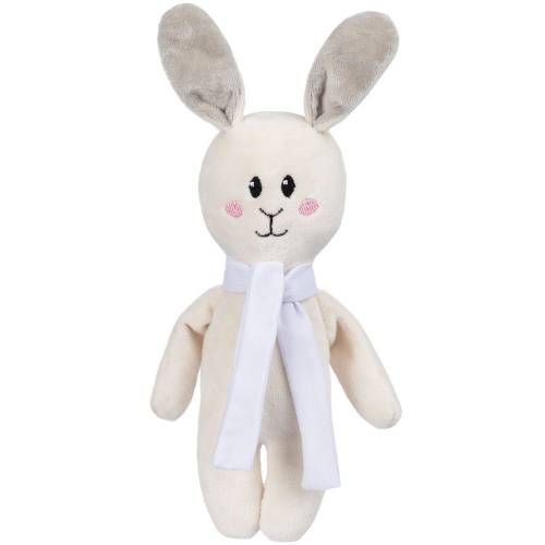 Мягкая игрушка Beastie Toys, заяц с белым шарфом фото 2