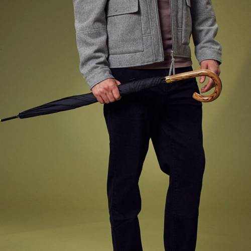 Зонт-трость Commissioner, черный фото 6