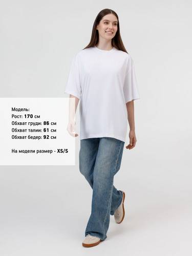 Футболка из бифлекса Morfiss, белая фото 5