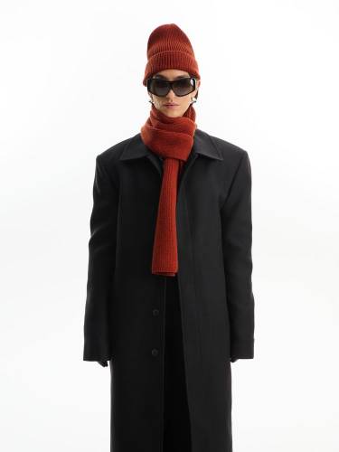 Шапка Bernard, коричневая (терракота) фото 7 Шапка Bernard, коричневая (терракота) фото 7