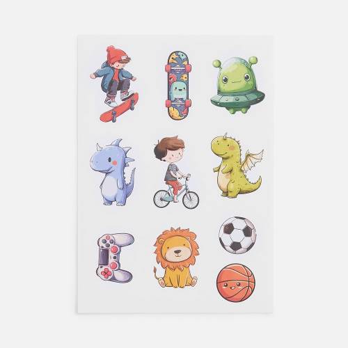Стикерпак бумажный Thematik, для мальчиков фото 2