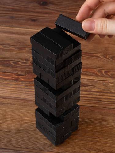 Игра «Деревянная башня мини», черная фото 6