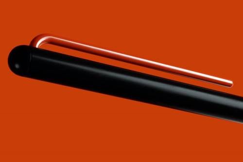 Шариковая ручка GrafeeX в чехле, черная с красным фото 3
