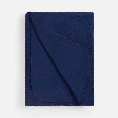 Флисовый плед Warm&Peace, синий фото 3