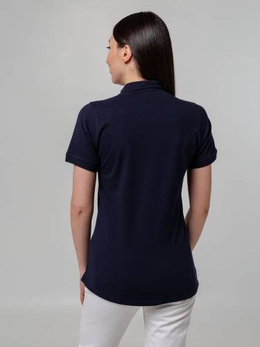 Рубашка поло женская Virma Stretch Lady, темно-синяя фото 7