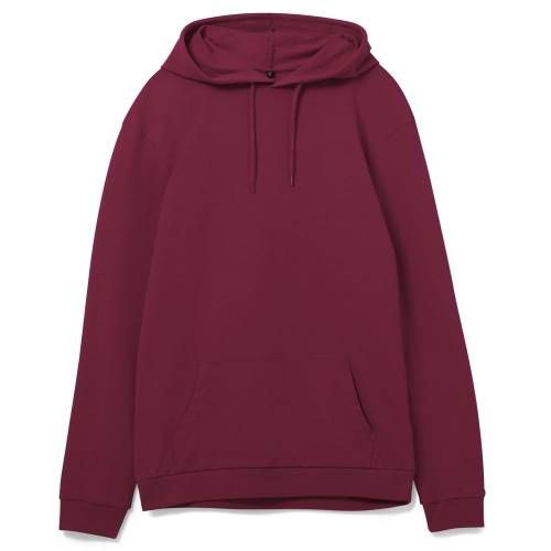 Толстовка с капюшоном унисекс Hoodie, бордовая фото 2