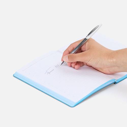 Ручка шариковая Dagger Soft Touch, белая фото 5