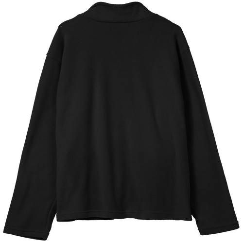 Куртка флисовая унисекс Manakin, черная фото 3