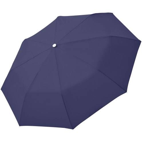 Зонт складной Fiber Alu Light, темно-синий фото 3