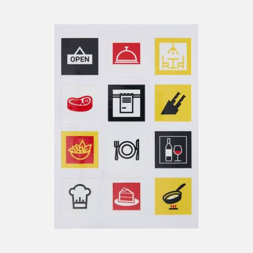 Стикерпак UV-DTF Industry, кафе фото 2