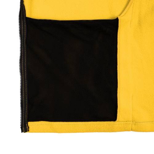 Куртка флисовая унисекс Manakin, желтая фото 5