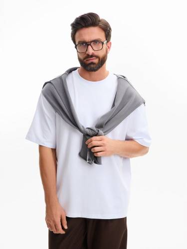 Футболка оверсайз Kangas, белая фото 2