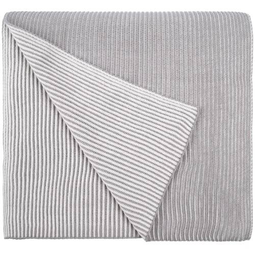 Шарф Nobilis, белый с серым фото 3