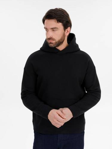 Худи оверсайз унисекс Snuggie, черное фото 6