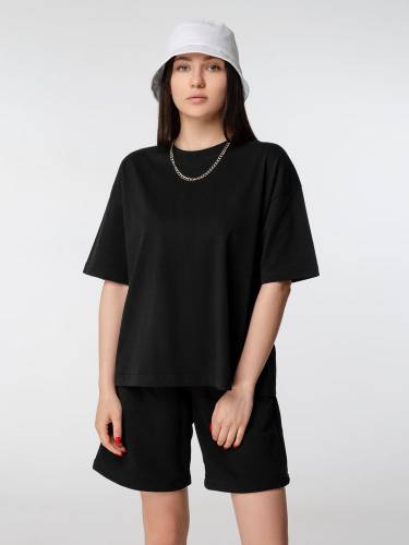 Футболка оверсайз женская Boxy Women, темно-серая (графит) фото 5