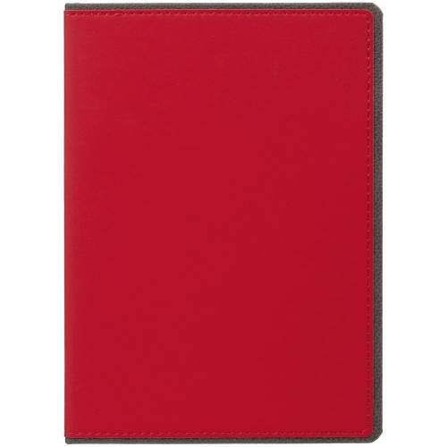 Ежедневник Frame, недатированный, красный с серым фото 4