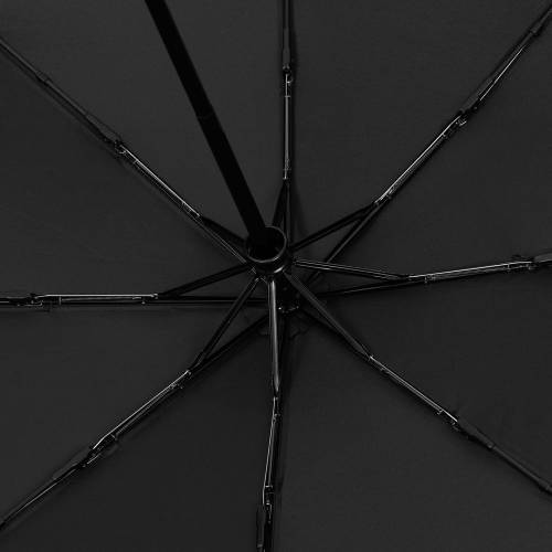 Зонт складной Cloudex, черный фото 4