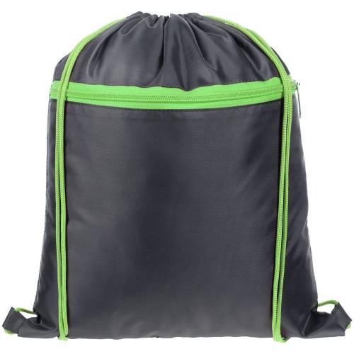 Детский рюкзак Novice, серый с зеленым фото 3
