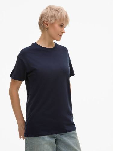 Футболка унисекс Regent 150, темно-синяя (navy) фото 11