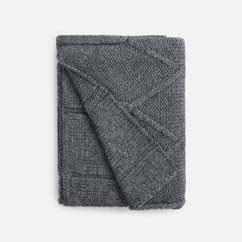 Плед Curve Verve, серый меланж (маренго) фото 3