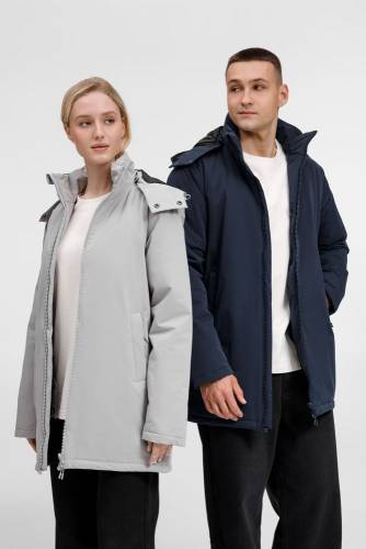 Куртка-парка унисекс Sfera, светло-серая фото 21