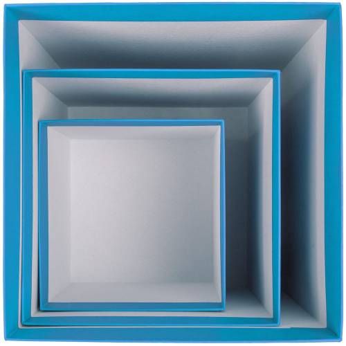 Коробка Cube, L, голубая фото 5